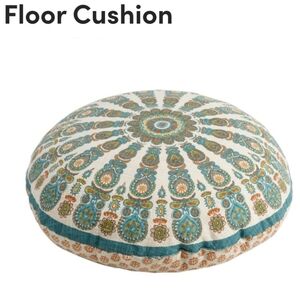 Round Medallion Floral Floor Cushion